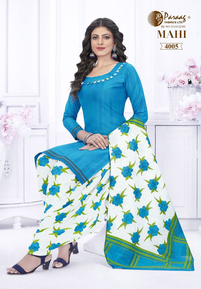 Paraag Mahi 4 Casual Wear Wholesale Dress Material Collection